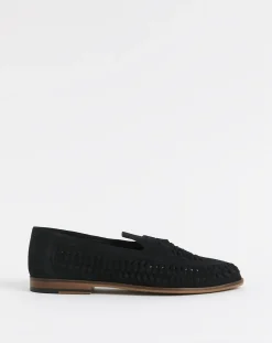 Jacamo Suede Interweave Penny Loafer Wide Fit