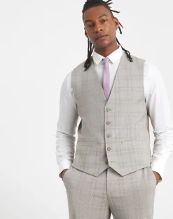 Jacamo Tailored Check Suit Waistcoat