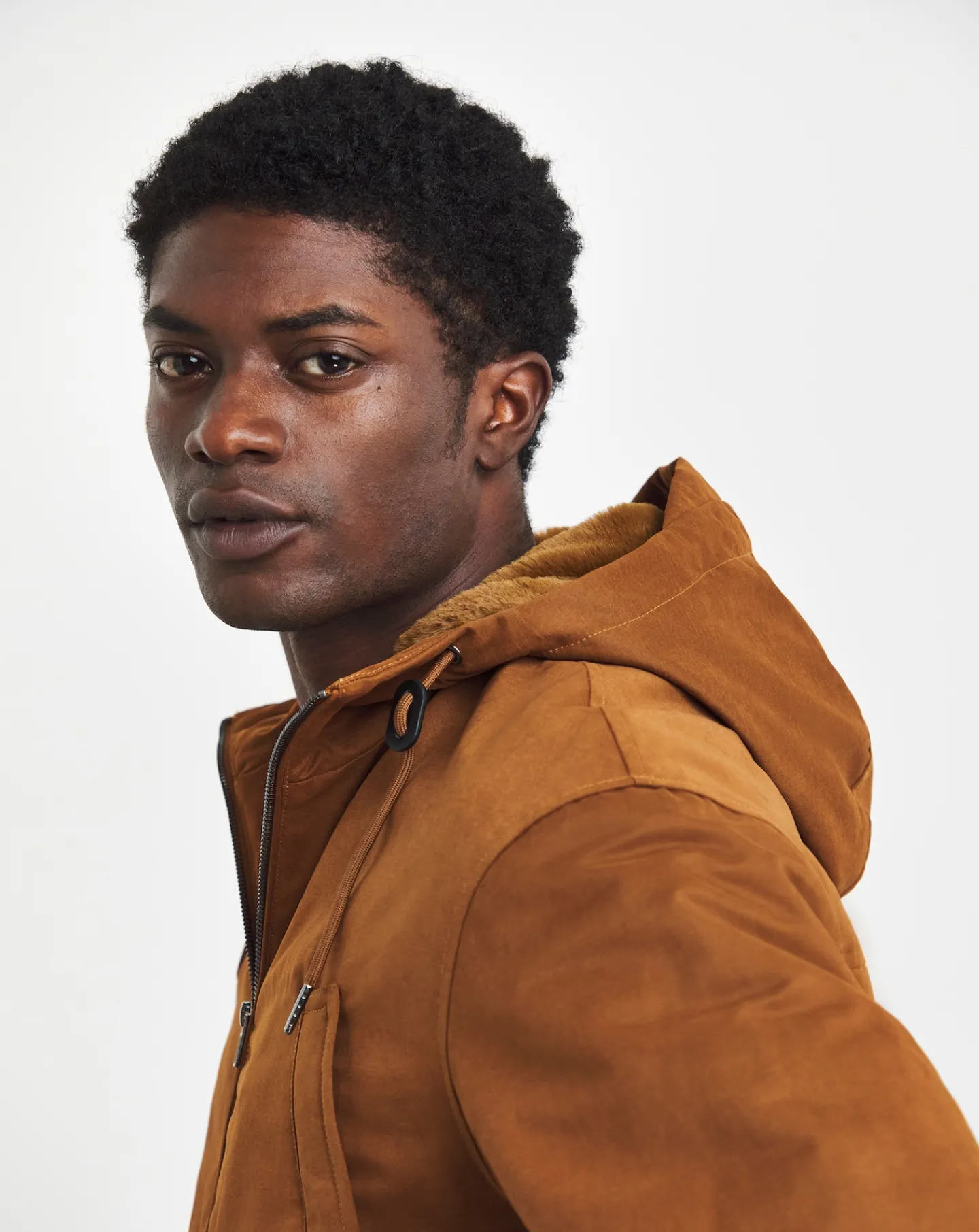 Jacamo Tan Faux Fur Lined Parka