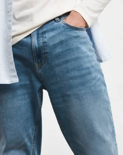 Jacamo Tapered Fit Stretch Jeans Light Wash