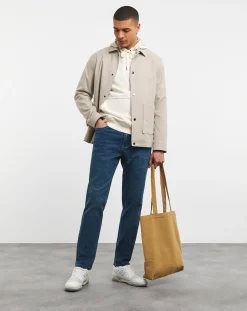 Jacamo Tapered Fit Stretch Jeans Mid Wash