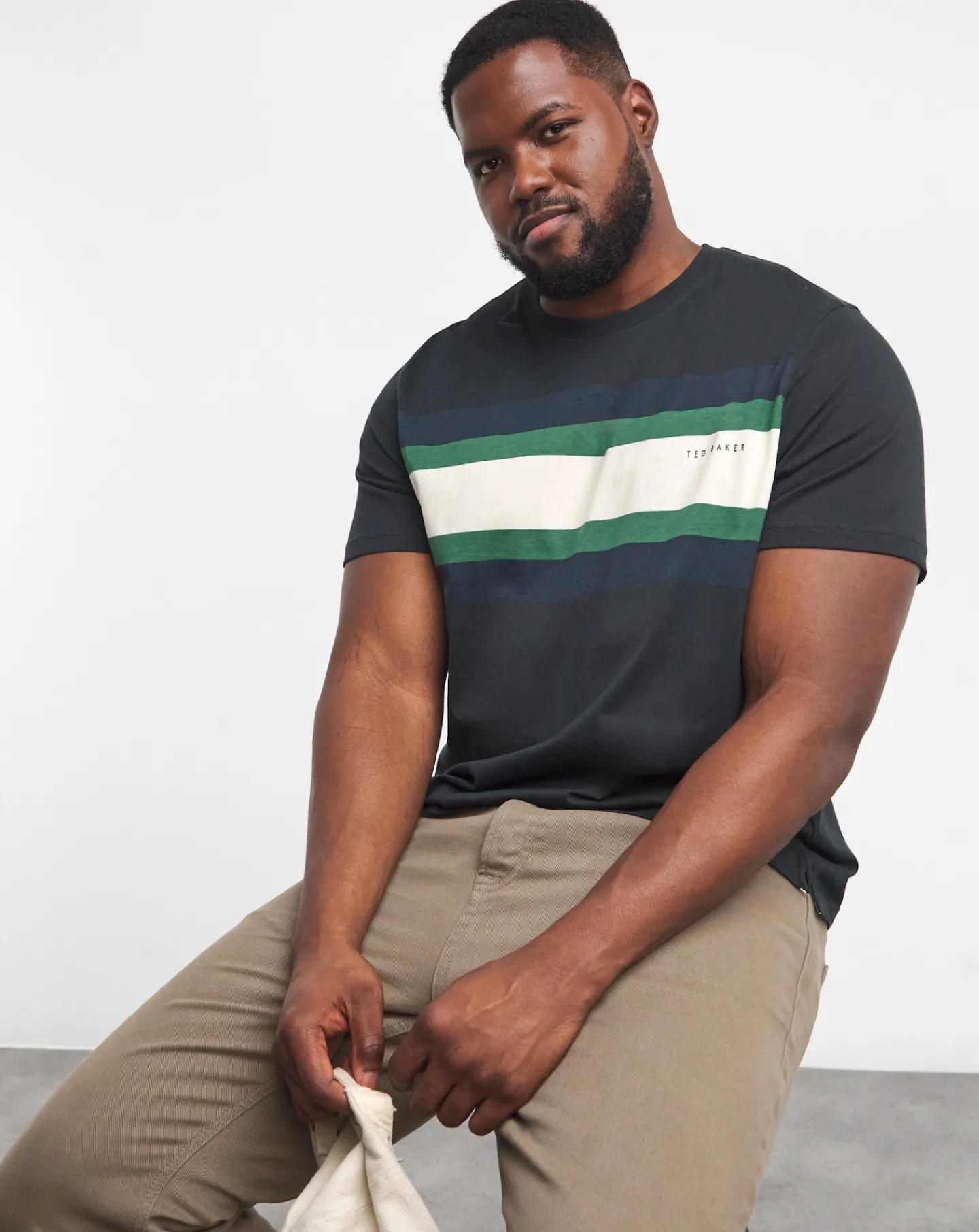 Ted Baker Chest Stripe Crew Neck T-shirt