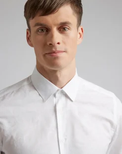 Ted Baker Floral Jacquard Slim Fit Shirt