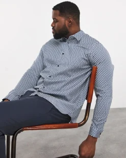 Ted Baker Laceby Geo Print Long Sleeve