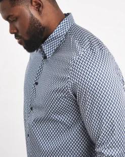 Ted Baker Laceby Geo Print Long Sleeve