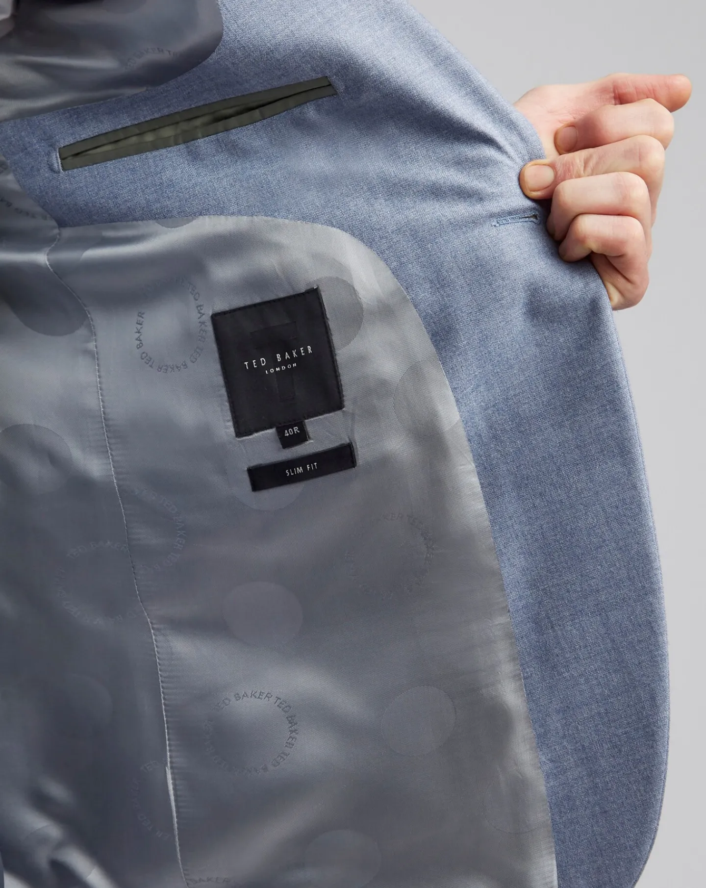 Ted Baker Slim Fit Soft Brushed Flannel Jacket