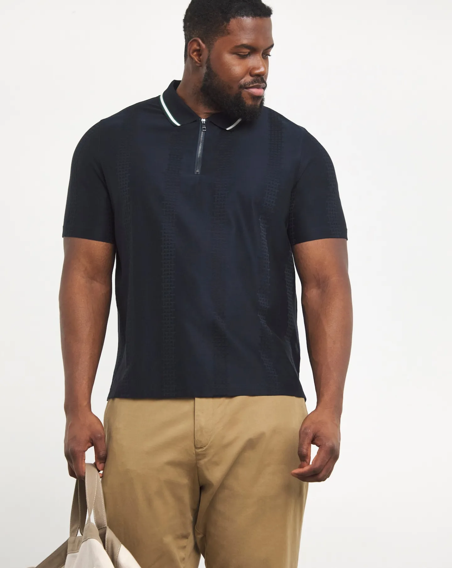 Ted Baker Zip Neck Orbite Polo Shirt