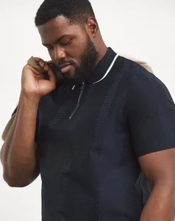 Ted Baker Zip Neck Orbite Polo Shirt
