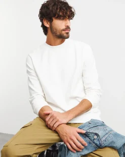 Jacamo Textured Long Sleeve T-Shirt Long
