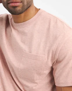 Jacamo Textured Marl Relaxed Fit Pocket T-Shirt