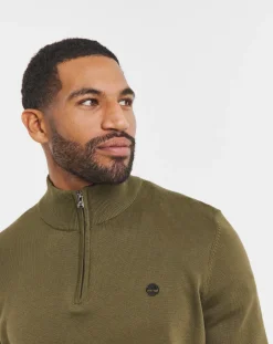 Timberland Cotton 1/4 Zip Jumper