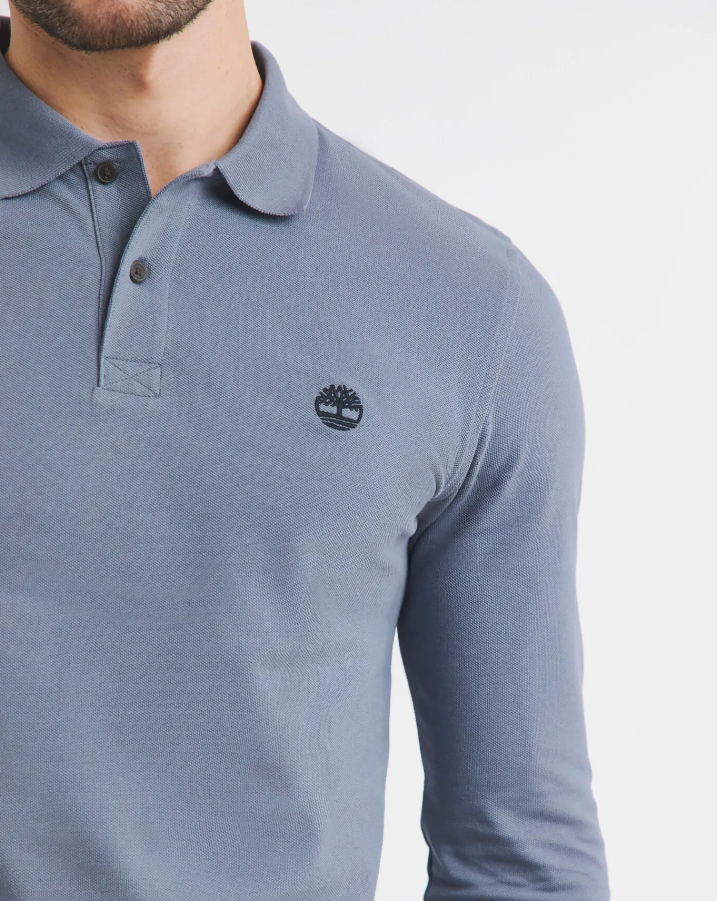 Timberland Long Sleeve Millers River Pique Polo