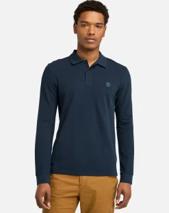 Timberland Long Sleeve Millers River Pique Polo
