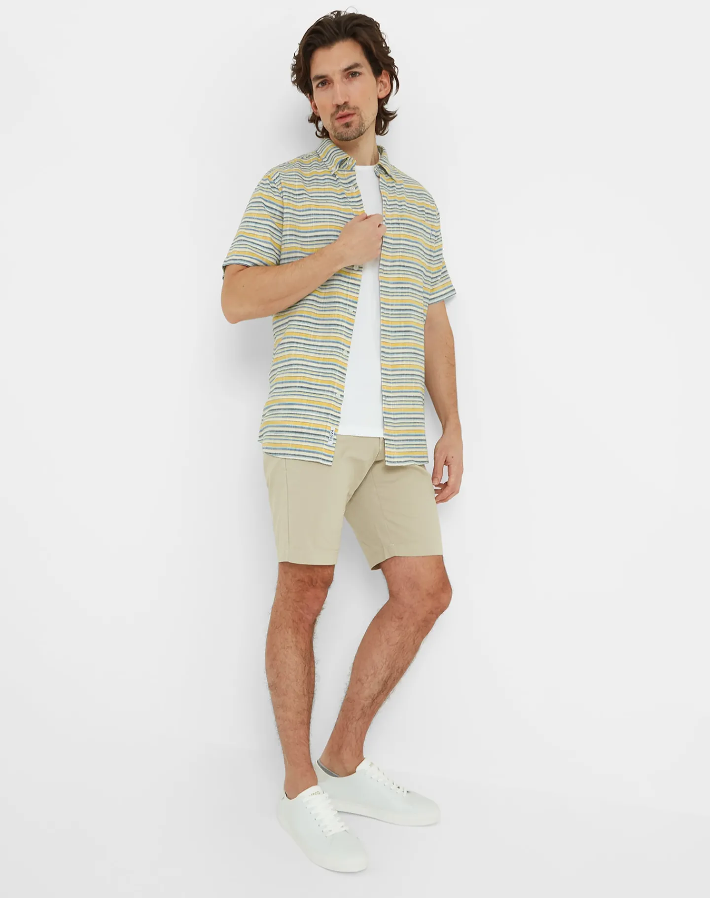 Tog 24 Tog24 Harold Mens Ss Stripe Shirt