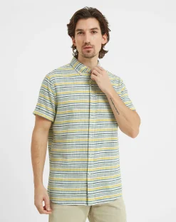 Tog 24 Tog24 Harold Mens Ss Stripe Shirt