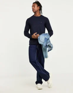 Tommy Hilfiger Chunky Cotton Crew Neck Jumper