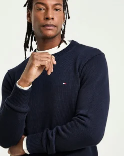 Tommy Hilfiger Chunky Cotton Crew Neck Jumper