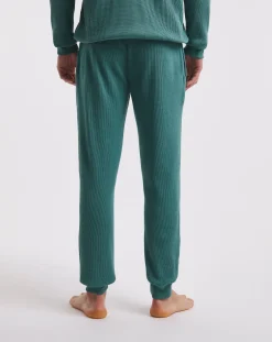 Tommy Hilfiger Green Waffle Lounge Pant