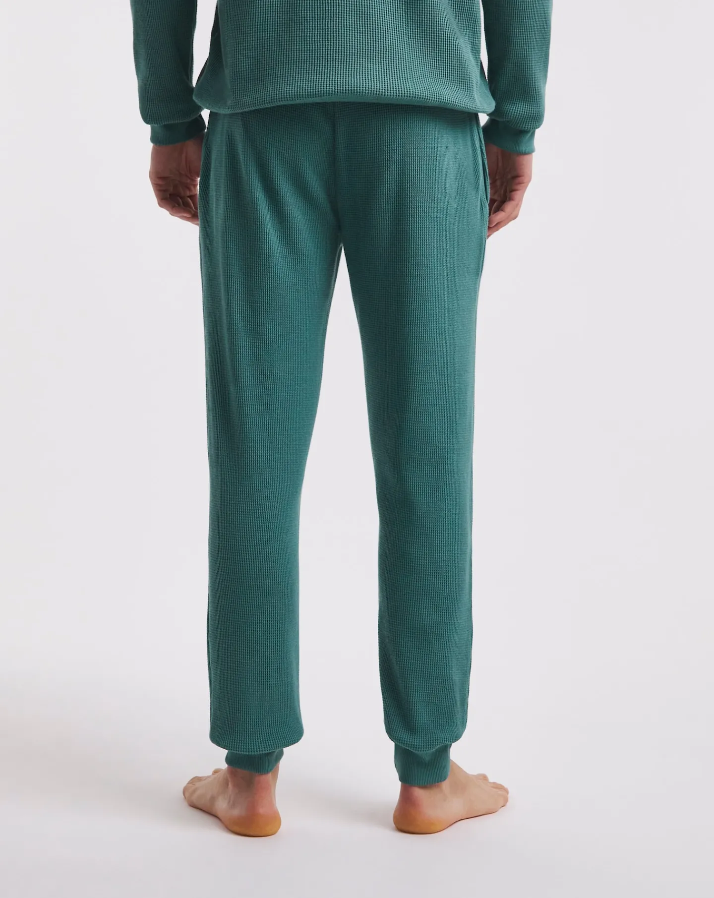 Tommy Hilfiger Green Waffle Lounge Pant