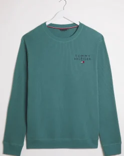 Tommy Hilfiger Green Waffle Lounge Top