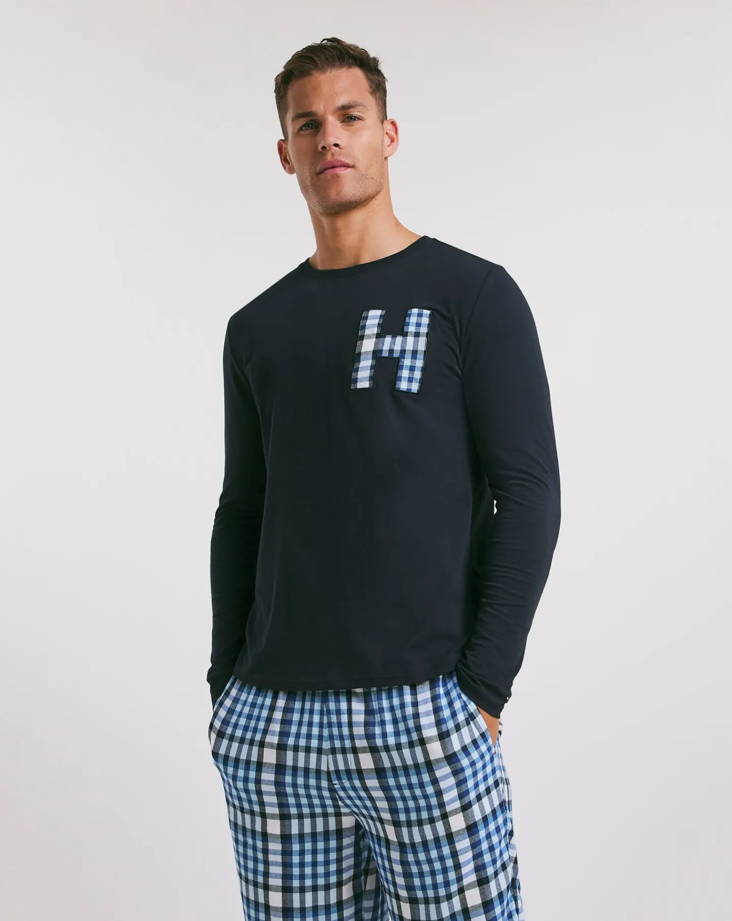 Tommy Hilfiger Flannel Pyjama & Slipper Set