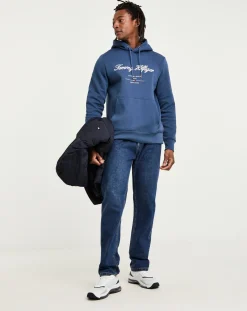 Jacamo Tommy Hilfiger Script Logo Hoodie