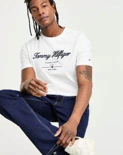 Tommy Hilfiger Short Sleeve Script Logo T-Shirt