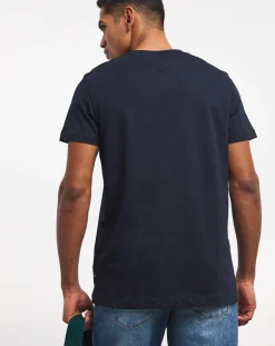 Tommy Hilfiger Stripe Chest Logo T-Shirt