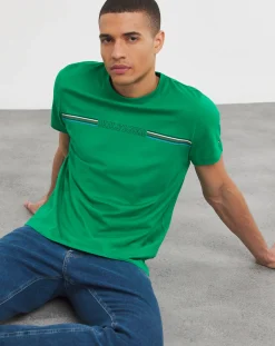 Tommy Hilfiger Stripe Chest Logo T-Shirt