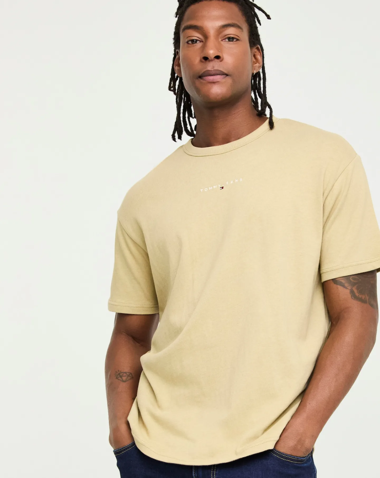 Tommy Jeans Short Sleeve Linear Logo T-Shirt