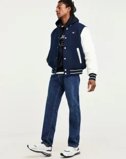 Tommy Jeans Wool Blend Varsity Jacket