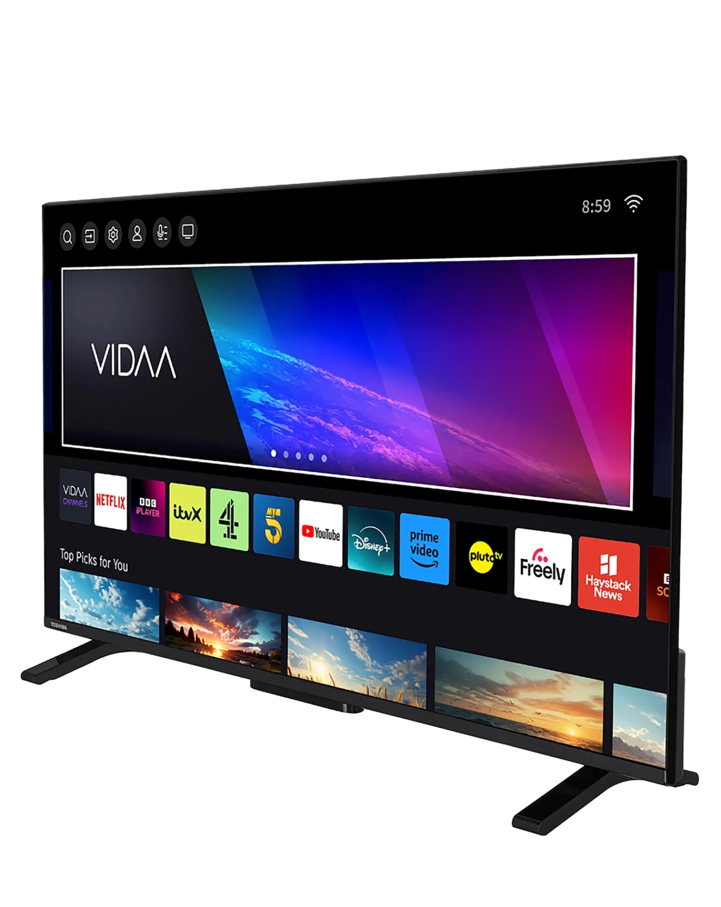 Toshiba 43UV2F53DBU 43in Smart TV 4K UHD HDR LCD Freely TV with Amazon Alexa