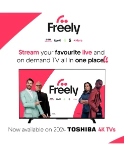 Toshiba 50UV2F53DBU 50in Smart TV 4K UHD HDR LCD Freely TV with Amazon Alexa