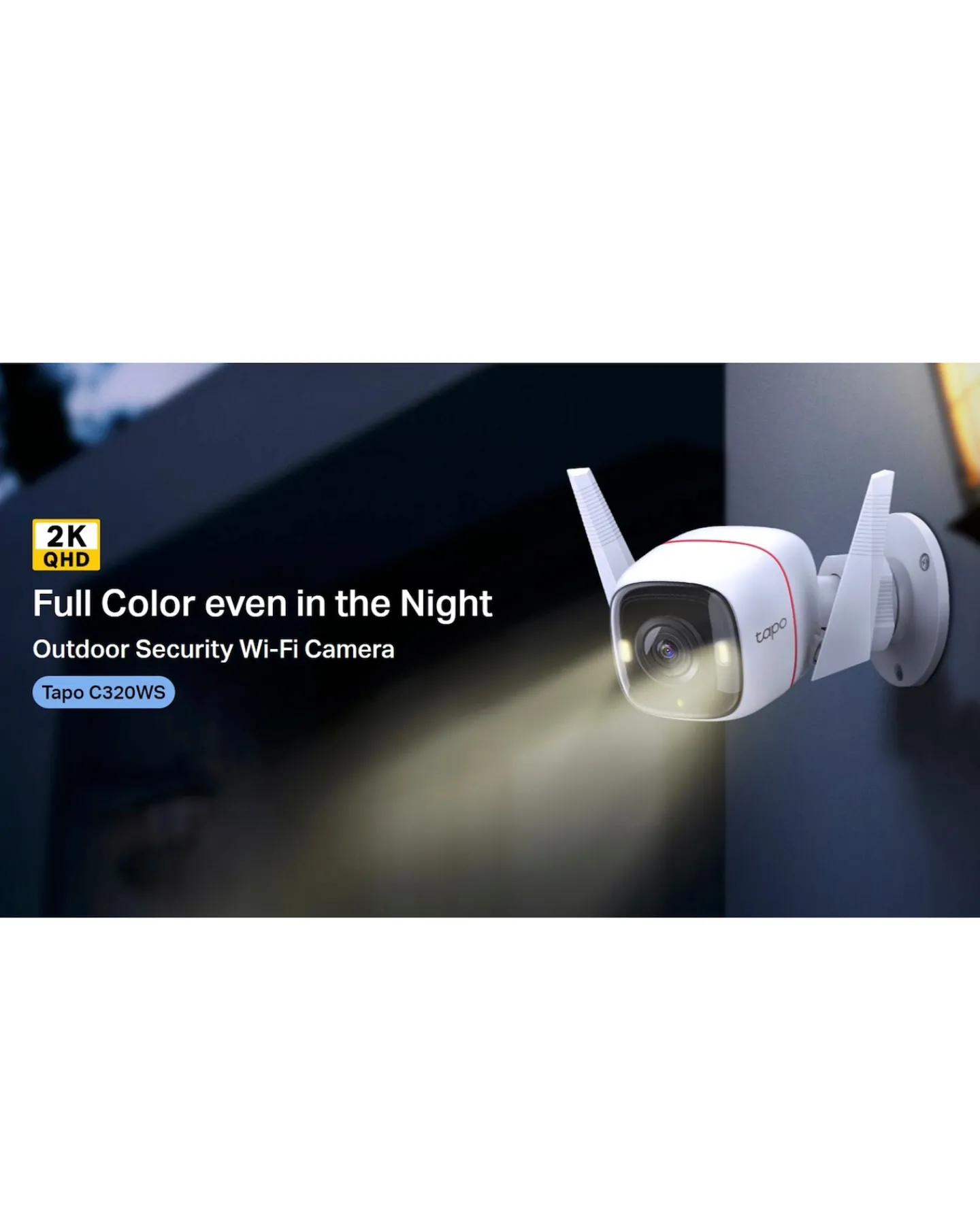 TP-Link Tapo C320WS Outdoor 2K Security Wi-Fi Camera