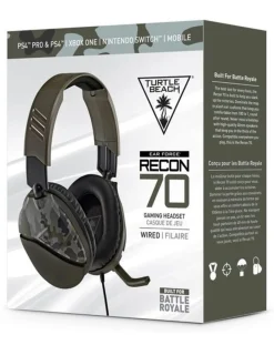 Turtle Beach Recon 70 Wired Gaming Headset - Green Camo