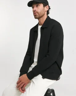 Jacamo Twill Zip Harrington Jacket Reg