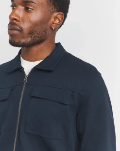 Jacamo Twill Zip Harrington Jacket Reg