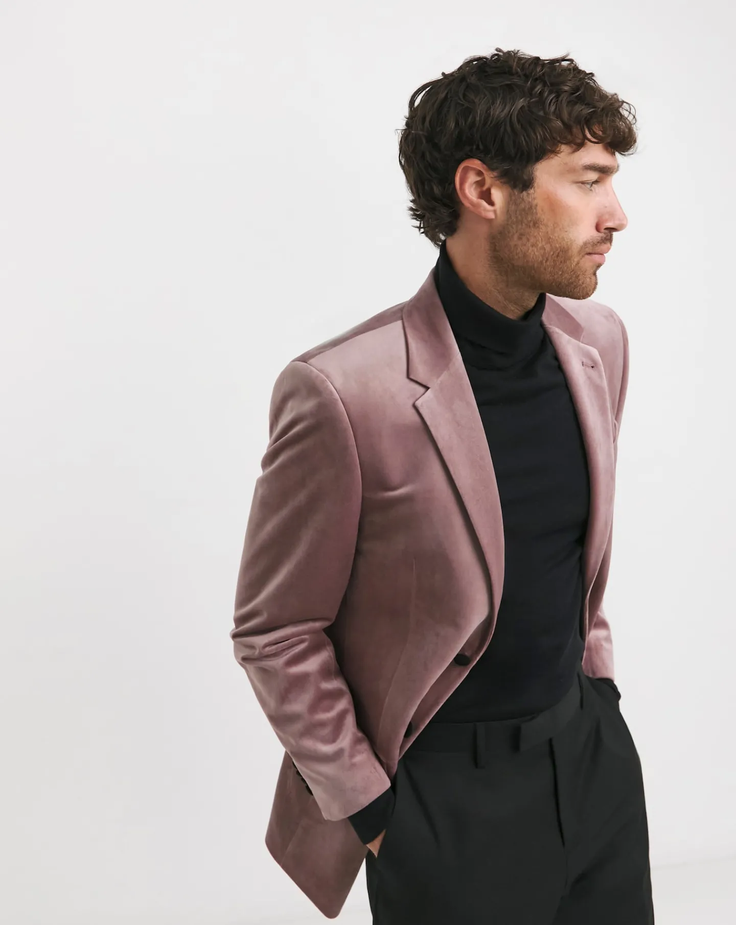 Jacamo Velvet Blazer Regular