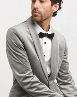 Jacamo Velvet Satin Lapel Shawl Collar Blazer