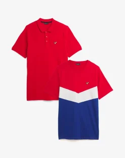 Voi Storm 2 Pack T-Shirt and Polo Long Length