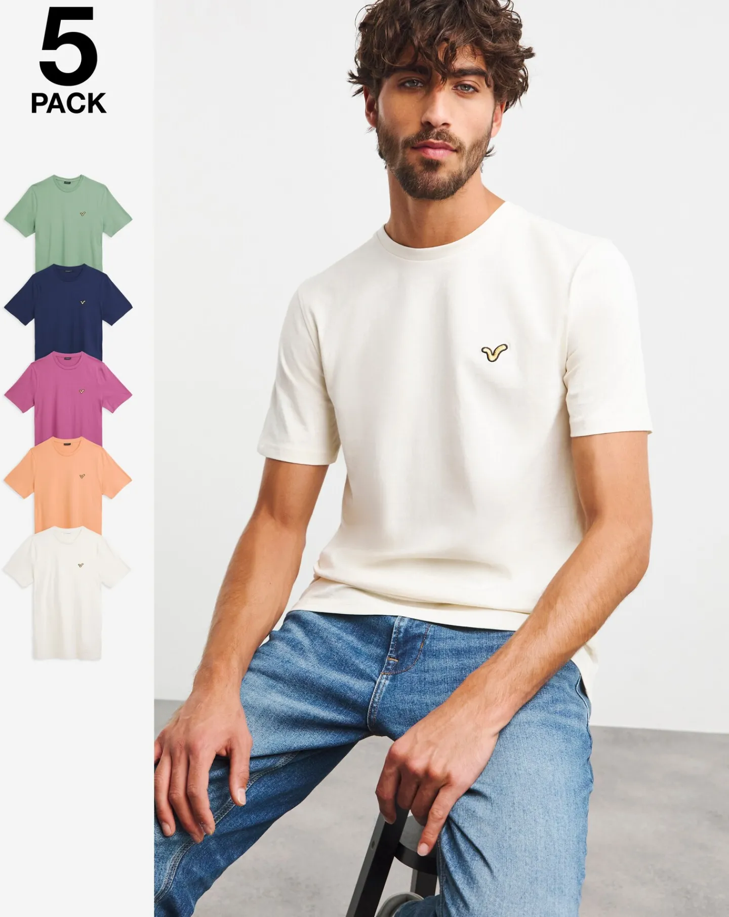 Voi Storm 5 Pack T-Shirt Long length