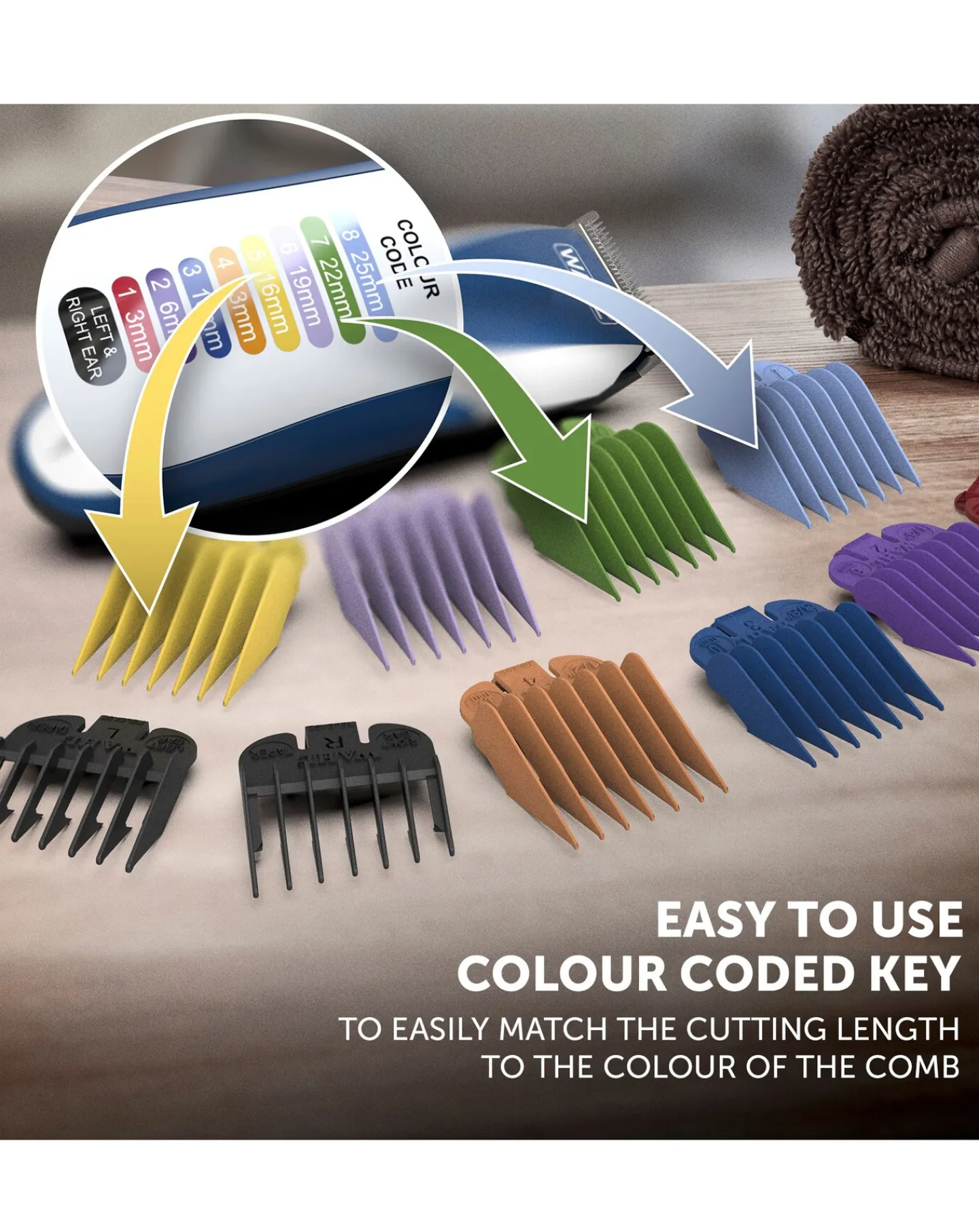Wahl Colour Coded Cordless Hair Clipper