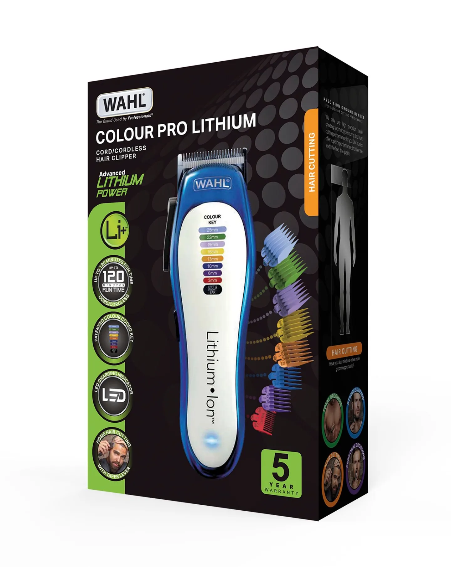 Wahl Lithium Ion Pro Colour Coded Hair Clipper Kit