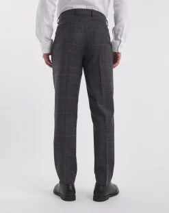 William Hunt Flannel Check Suit Trouser