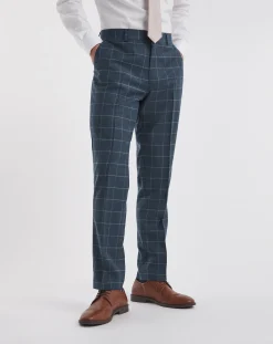 William Hunt Flannel Check Suit Trouser