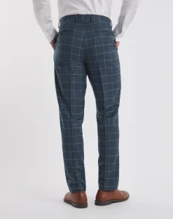 William Hunt Flannel Check Suit Trouser