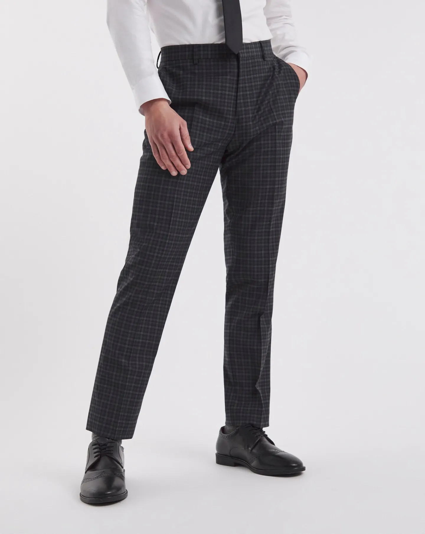 William Hunt Gingham Suit Trouser