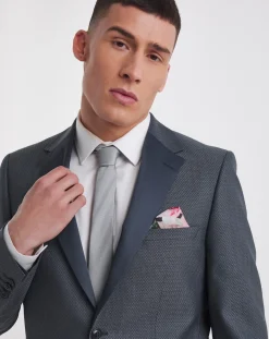 William Hunt Jacquard Satin Lapel Blazer
