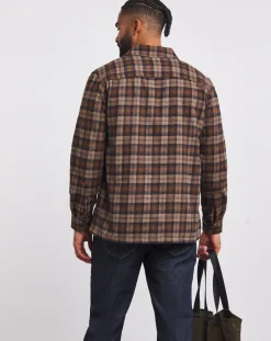 Jacamo Wool Blend Checked Zip Through Overshirt
