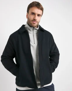 Jacamo Wool Collar Zip Up Jacket